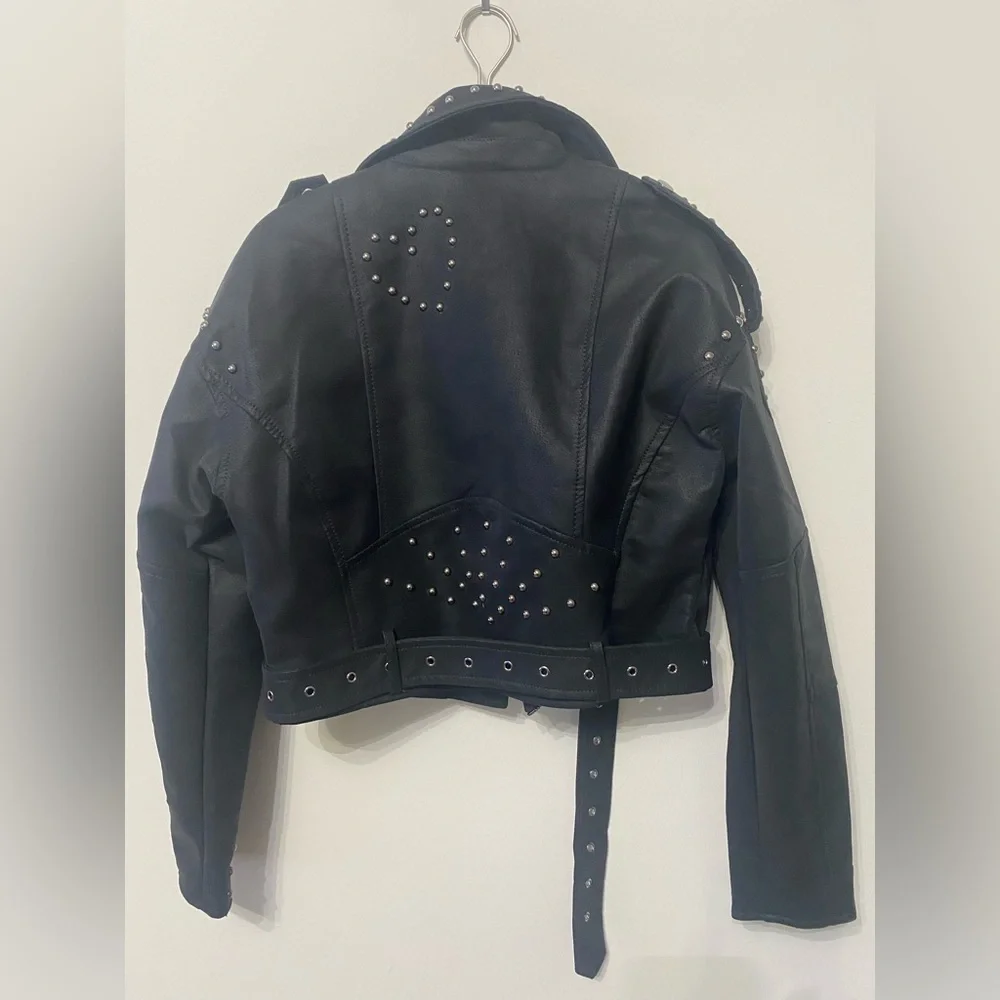 Black Biker Jacket - Picture 5 of 6